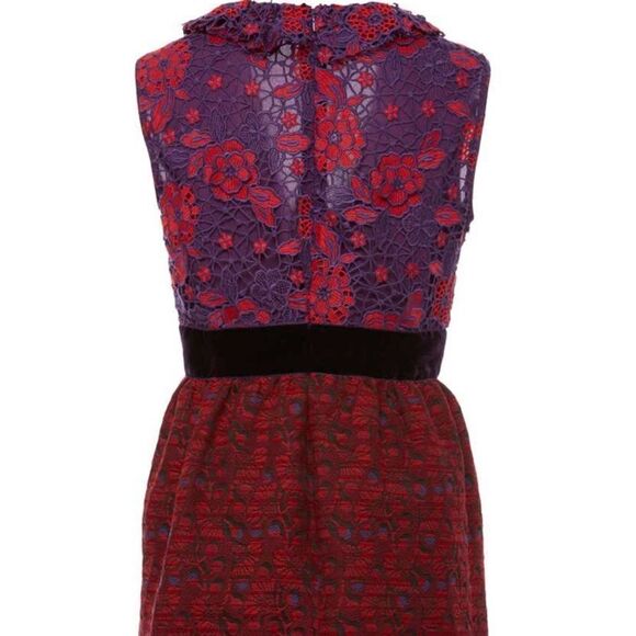 RARE Anna Sui Rouge Floral Embroidery Dress - Picture 12 of 15